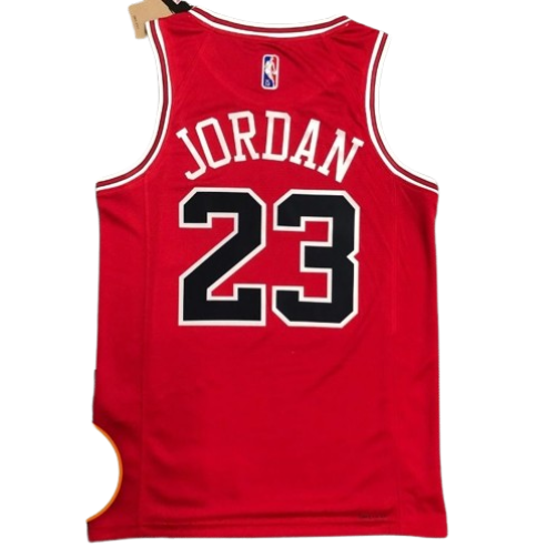 REGATA NBA CHICAGO BULLS ICON EDIÇÃO 75 ANOS MICHAEL JORDAN VERMELHA