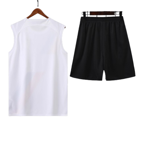 CONJUNTO TREINO PSG REGATA+SHORT - BRANCO 2023/24