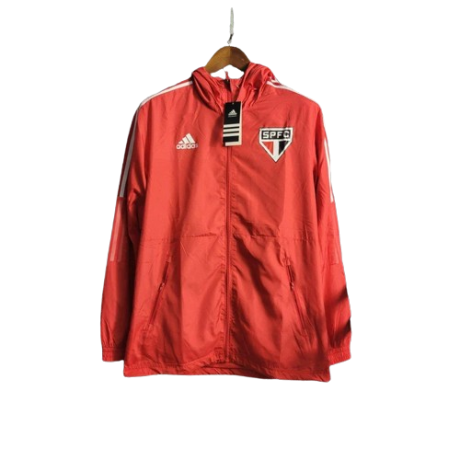 JAQUETA CORTA VENTO SÃO PAULO VERMELHA 2023/24