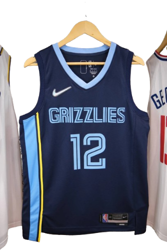 REGATA NBA MEMPHIS GRIZZLIES ICON EDIÇÃO 75 ANOS JA MORANT AZUL