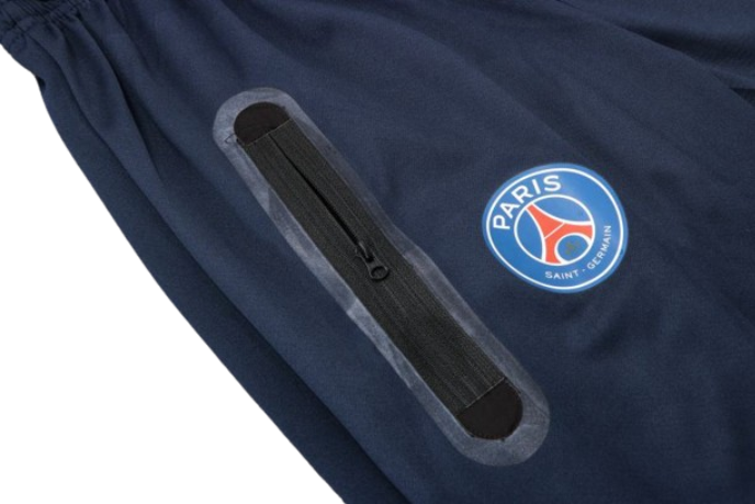 CONJUNTO TREINO COM CAPUZ PSG JAQUETA+CALÇA - AZUL ESCURO 2021/22