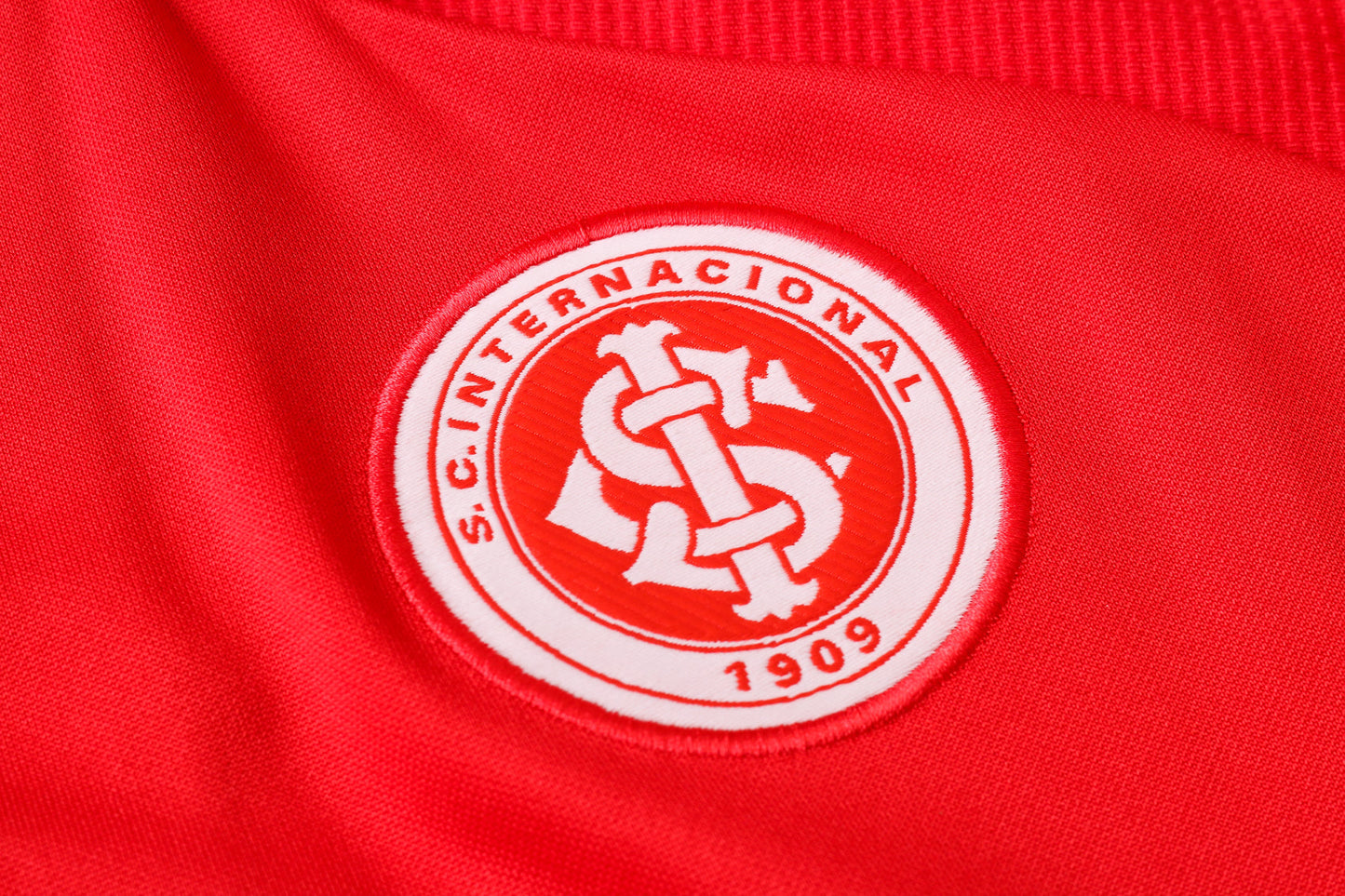 CONJUNTO TREINO INTERNACIONAL JAQUETA+CALÇA - VERMELHO/PRETO 2023/24