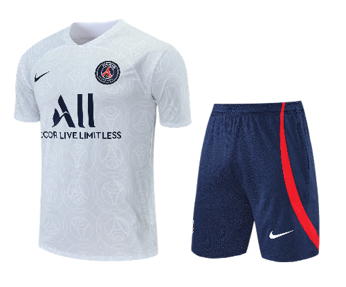CONJUNTO TREINO PSG CAMISA+SHORT - BRANCO 2022/23