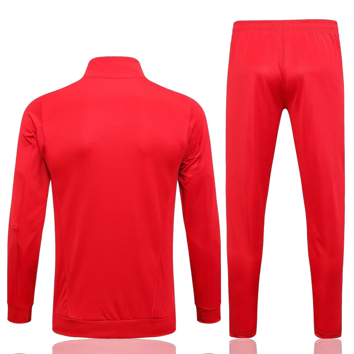 CONJUNTO TREINO FLAMENGO COM ZIP JAQUETA+CALÇA - VERMELHO 2023/24