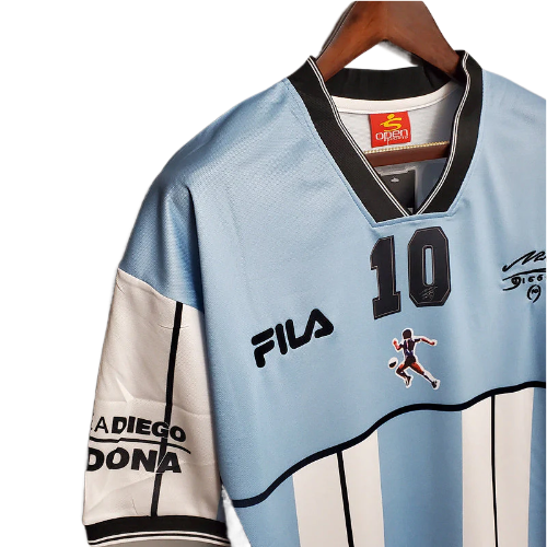 CAMISA SELEÇÃO ARGENTINA RETRÔ 2001 AZUL E BRANCA- FILA