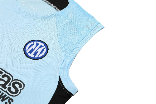 CONJUNTO TREINO INTER DE MILÃO REGATA+SHORT - AZUL CLARO 2023/24