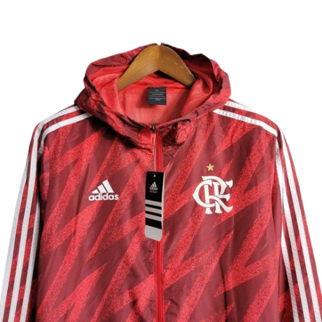 JAQUETA CORTA VENTO FLAMENGO VERMELHO DEGRADE - 23/24