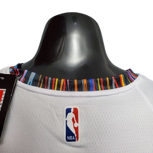 REGATA BROOKLYN NETS MASCULINA - BRANCA