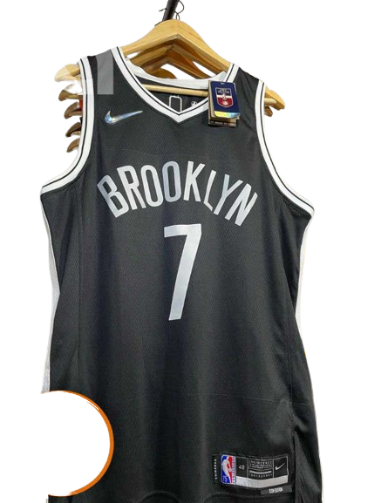REGATA NBA BROOKLYN NETS ICON EDIÇÃO 75 ANOS KEVIN DURANT PRETA