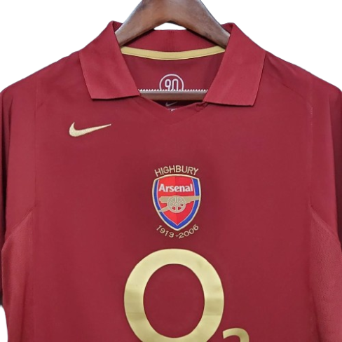 CAMISA ARSENAL RETRÔ VINHO - 2005/2006