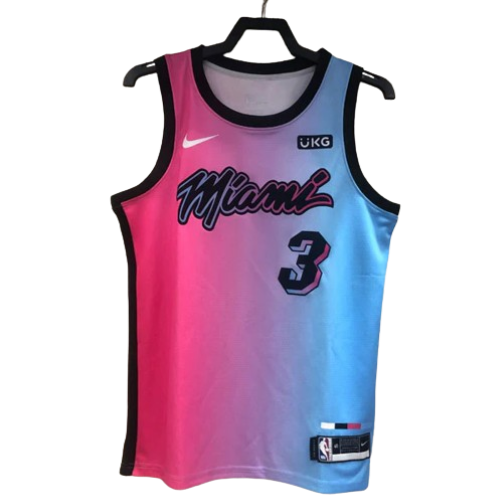 REGATA NBA MIAMI HEAT CITY EDITION 20/21 DWAYNE WADE ROSA E AZUL