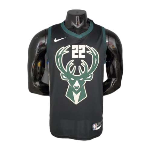 REGATA MILWAUKEE BUCKS MASCULINA - PRETA