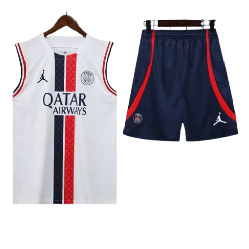 CONJUNTO TREINO PSG REGATA+SHORT - AZUL LV 2023/24