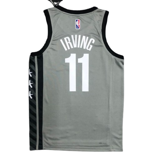 REGATA NBA BROOKLYN NETS EDIÇÃO 75 ANOS 21/22 KYRIE IRVING CINZA