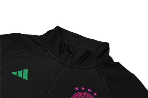 CONJUNTO TREINO BAYERN DE MUNIQUE JAQUETA+CALÇA PRETO 23/24