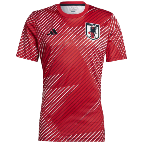 CAMISA PRÉ-JOGO SELEÇÃO JAPÃO 2022 - VERMELHO
