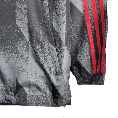 JAQUETA CORTA VENTO FLAMENGO PRETO E DEGRADE