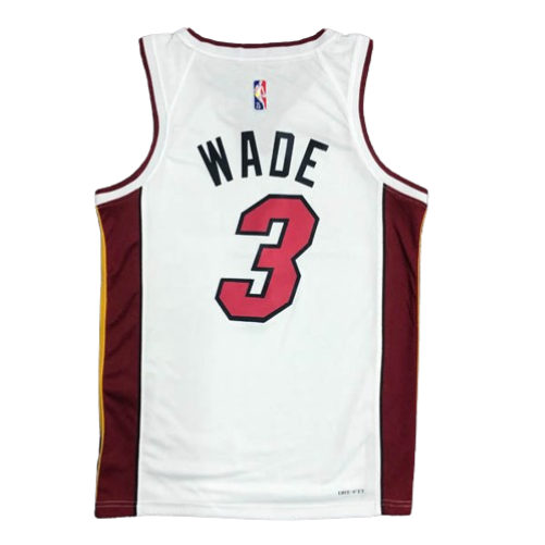 REGATA NBA MIAMI HEAT ASSOCIATION EDIÇÃO 75 ANOS DWAYNE WADE BRANCA
