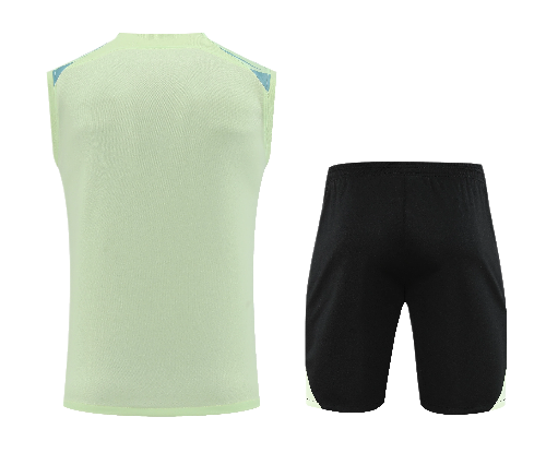 CONJUNTO TREINO BRASIL REGATA+SHORT - VERDE LIMÃO 2023/24
