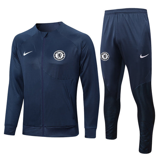 CONJUNTO TREINO CHELSEA JAQUETA+CALÇA - AZUL ESCURO 2022/23
