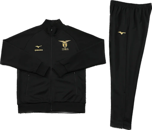 CONJUNTO TREINO LAZIO JAQUETA+CALÇA - PRETO 2023/24