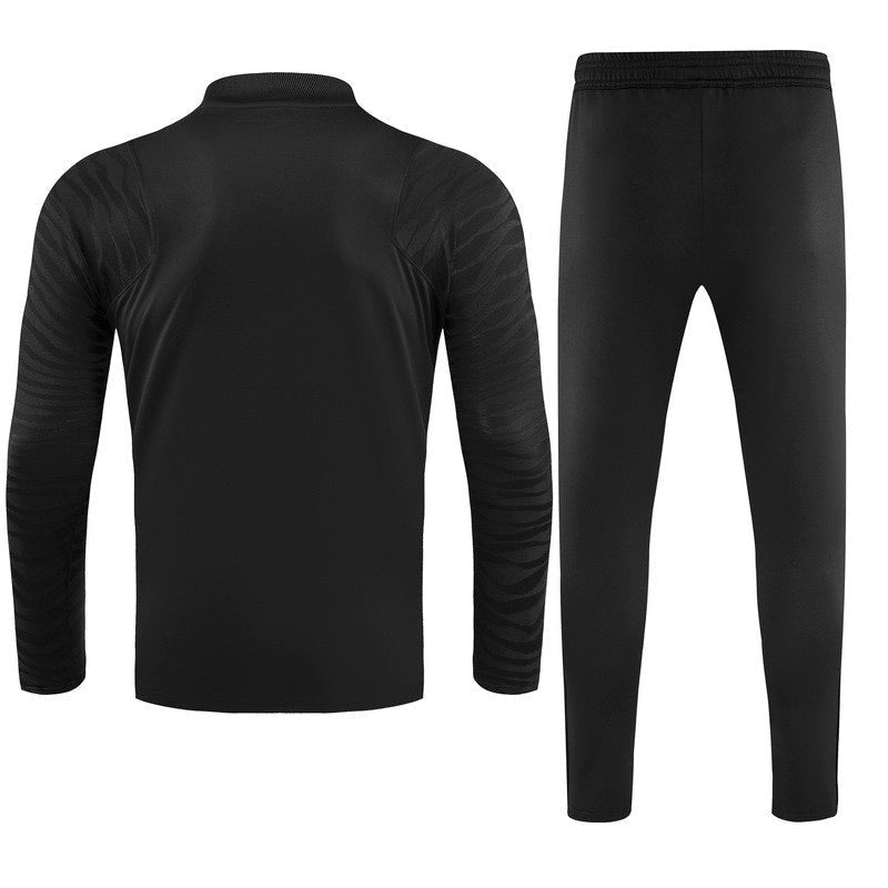 CONJUNTO TREINO BARCELONA JAQUETA+CALÇA - PRETO 2022/23