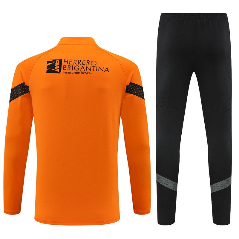 CONJUNTO TREINO VALENCIA JAQUETA+CALÇA - LARANJA 2023/24