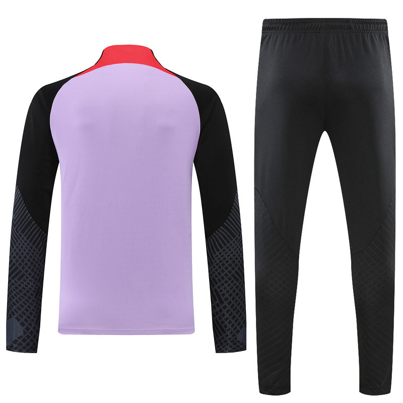 CONJUNTO TREINO LIVERPOOL JAQUETA+CALÇA - ROXA 2022/23
