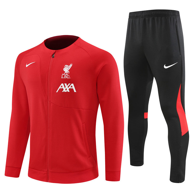 CONJUNTO TREINO LIVERPOOL JAQUETA+CALÇA - VERMELHO 2022/23