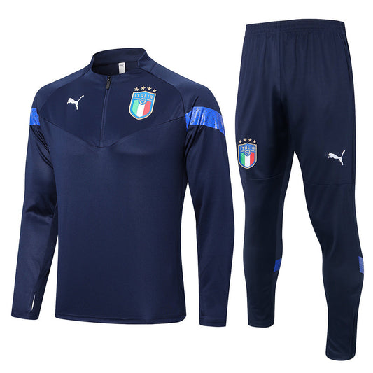 CONJUNTO TREINO ITALIA JAQUETA+CALÇA - AZUL 2024/25