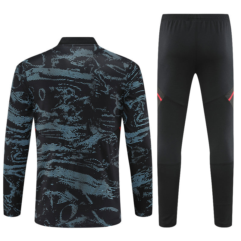 CONJUNTO TREINO ARSENAL JAQUETA+CALÇA - CINZA MILITAR 2022/23