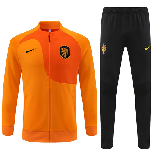 CONJUNTO TREINO HOLANDA JAQUETA+CALÇA - LARANJA 2022/23
