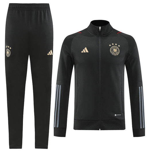 CONJUNTO TREINO ALEMANHÃ JAQUETA+CALÇA - PRETO 2024/25
