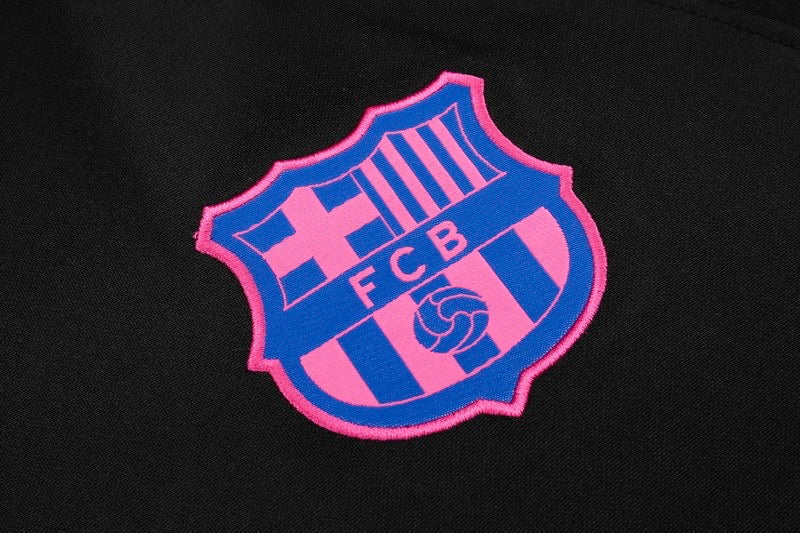 CONJUNTO TREINO BARCELONA JAQUETA+CALÇA - PRETO 2022/23