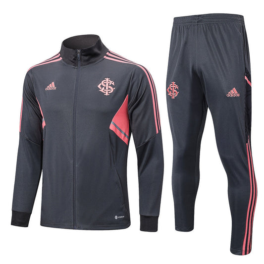 CONJUNTO TREINO FLAMENGO JAQUETA+CALÇA - PRETO 2023/24