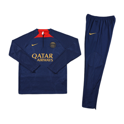 CONJUNTO TREINO PSG JAQUETA+CALÇA - AZUL ESCURO/VERMELHO 2021/22