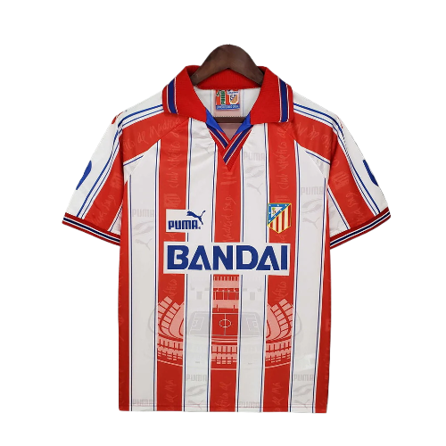 CAMISA VERSÃO RETRÔ ATLETICO MADRID I 1996/97