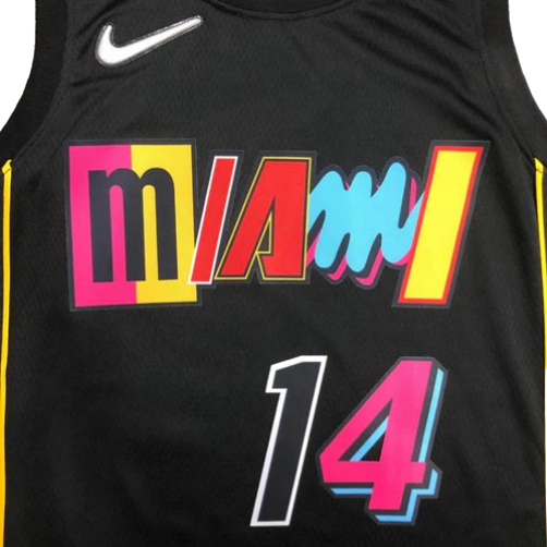 REGATA NBA MIAMI HEAT CITY EDIÇÃO 75 ANOS TYLER HERRO PRETA