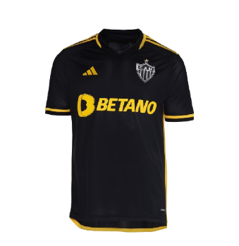 CAMISA ATLETICO MINEIRO III PRETO/AMARELO - 23/24