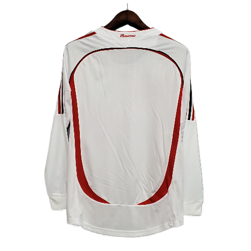 CAMISA MANGA LONGA MILAN RETRO CHAMPIONS LEAGUE 06/07 - BRANCO