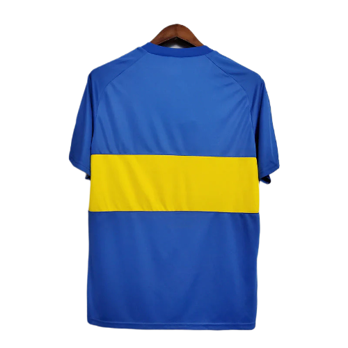 CAMISA BOCA JUNIORS RETRÔ 1981 AZUL E AMARELA