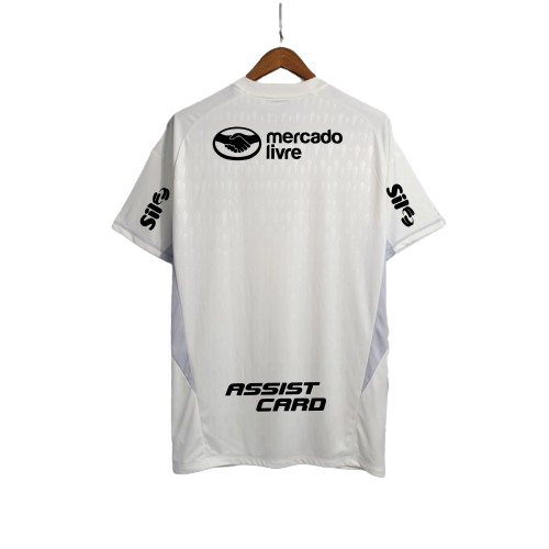 CAMISA FLAMENGO GOLEIRO BRANCO/ROXO 2023/24 COM PATROCÍNIOS