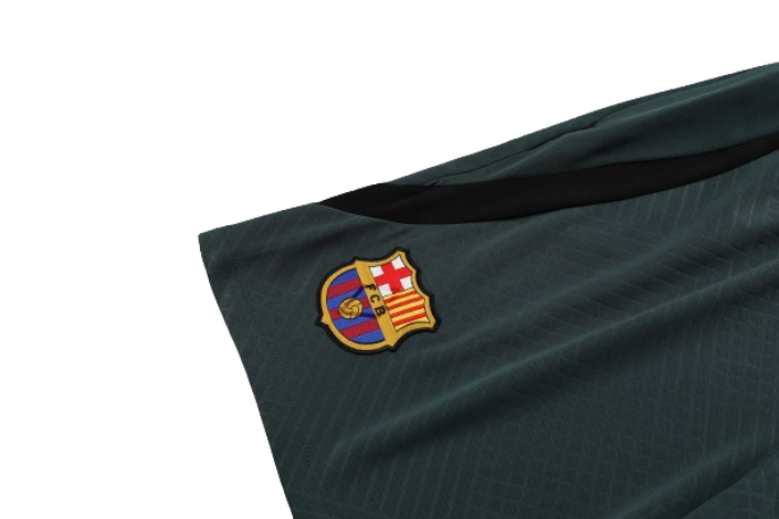 CONJUNTO TREINO BARCELONA CAMISA+SHORT - VERDE MILITAR 2023/24