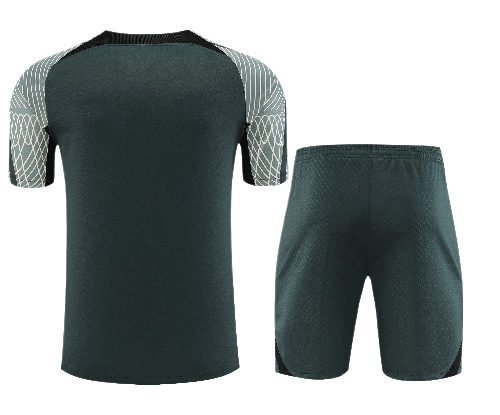 CONJUNTO TREINO BARCELONA CAMISA+SHORT - VERDE ESCURO 2022/23
