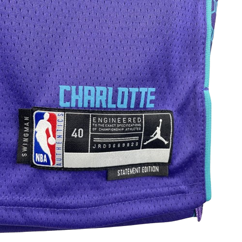 REGATA NBA CHARLOTTE HORNETS STATEMENT EDITION LAMELO BALL ROXA