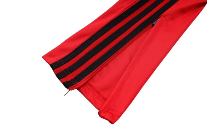 CONJUNTO TREINO FLAMENGO COM ZIP JAQUETA+CALÇA - VERMELHO 2023/24