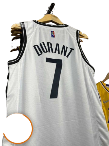 REGATA NBA BROOKLYN NETS EDIÇÃO 75 ANOS KEVIN DURANT BRANCA
