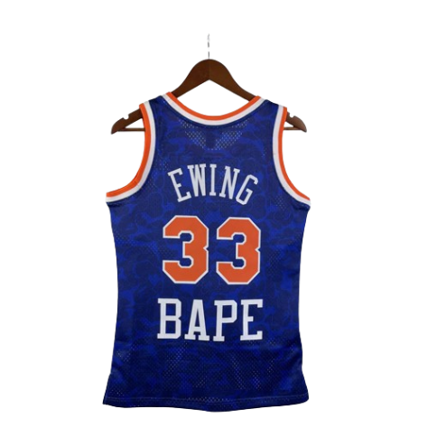 REGATA NBA BAPE X NEW YORK KNICKS MITCHELL & NESS AZUL