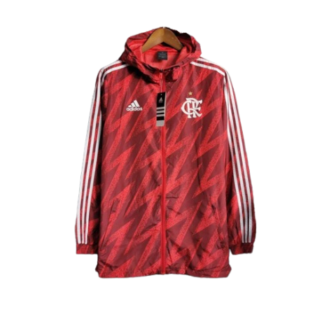 JAQUETA CORTA VENTO FLAMENGO VERMELHO DEGRADE - 23/24