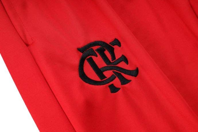 CONJUNTO TREINO FLAMENGO COM ZIP JAQUETA+CALÇA - VERMELHO 2023/24
